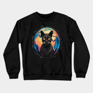Tonkinese Cat Earth Day Crewneck Sweatshirt